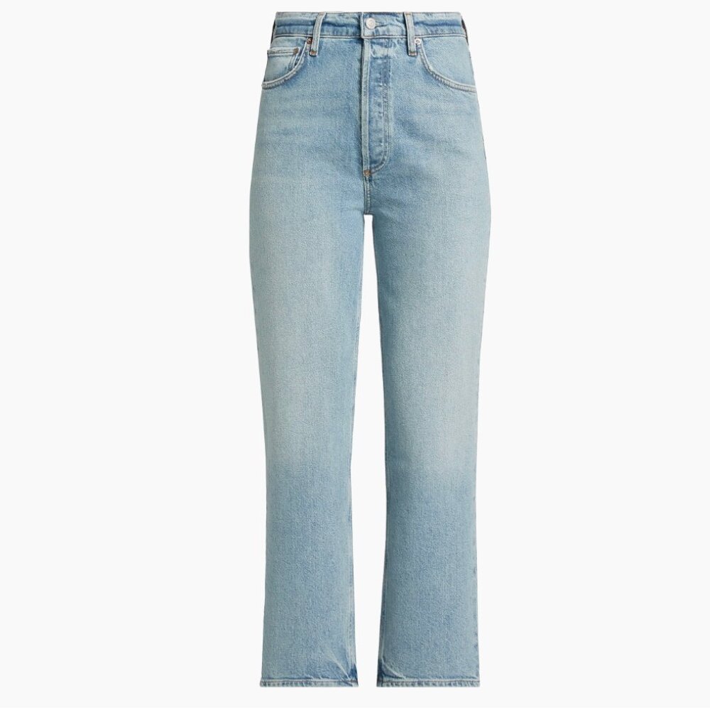 Agolde Pinch Waist 90's High Rise Stretch Crop Jeans NWT